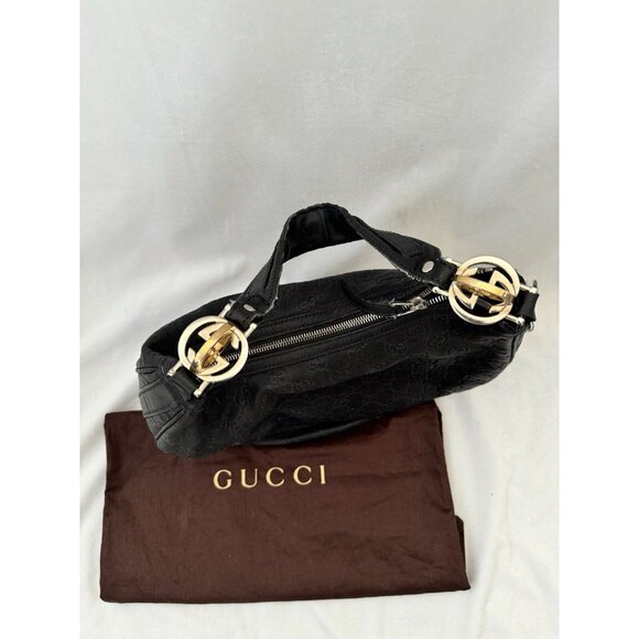 Gucci Guccissima Hobo GG Leather Twins Medium Shoulder Bag Brown - Picture 9 of 16